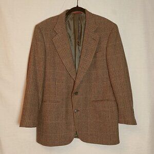 Jos A Bank 100% Cashmere Houndstooth Sports coat/Blazer "Kent" Size 41R